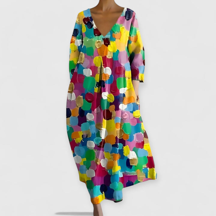 Schoon - Elegantes V-Ausschnitt Kleid