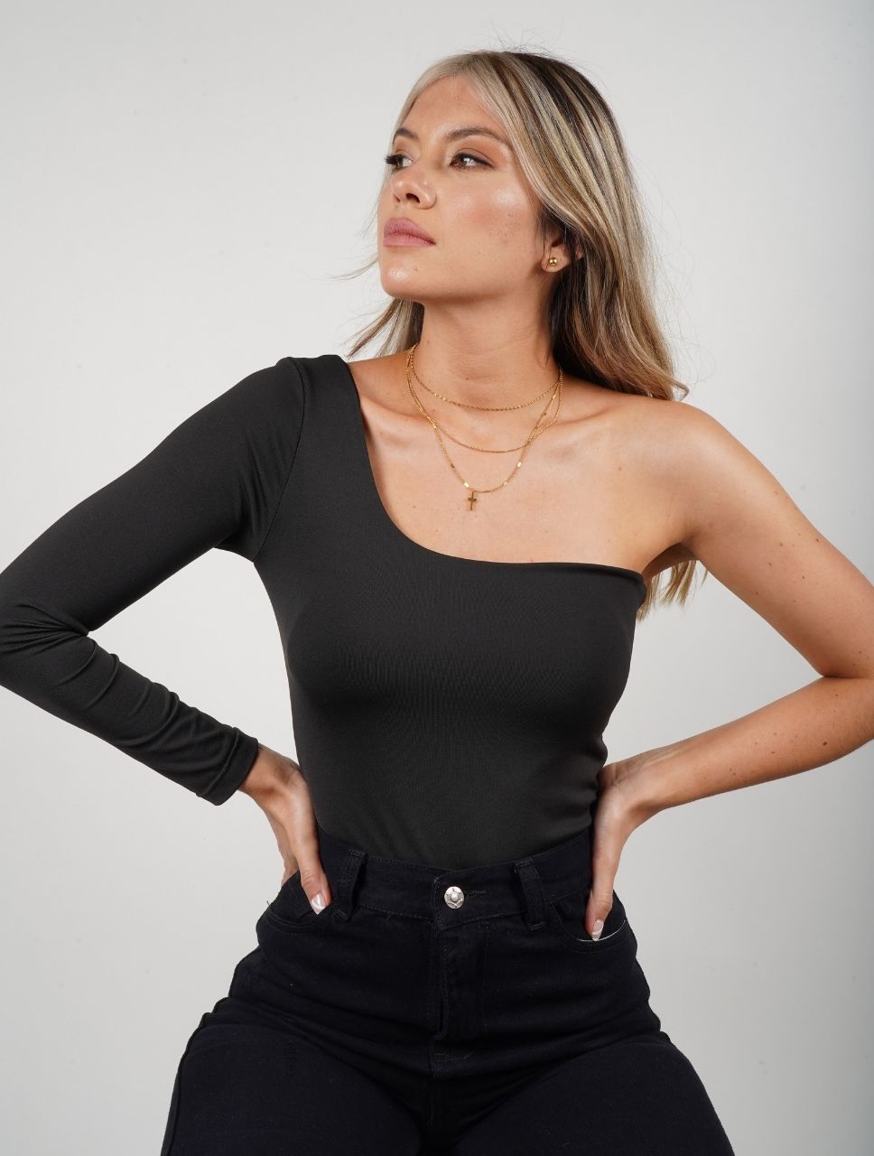 Deravyn™ | Ein-Schulter-Bodysuit