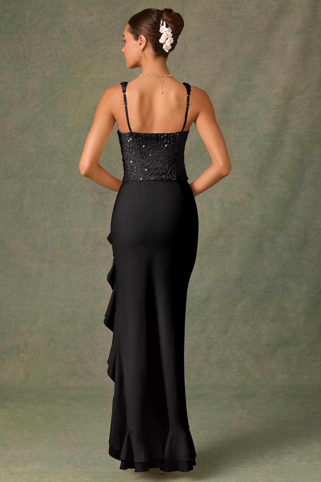 BELLA™ | RÜSCHENSATIN-KORSETTKLEID