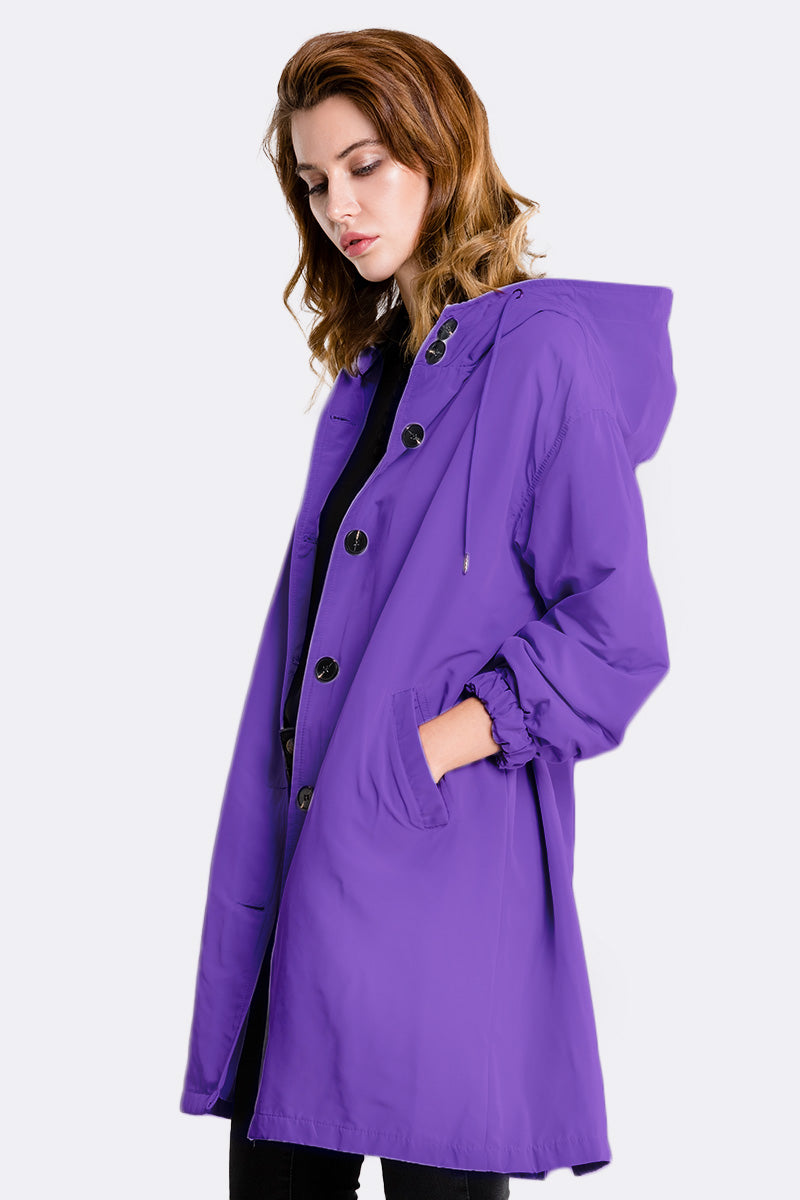 GINGHAM ULTRAVIOLETT WINDJACKE