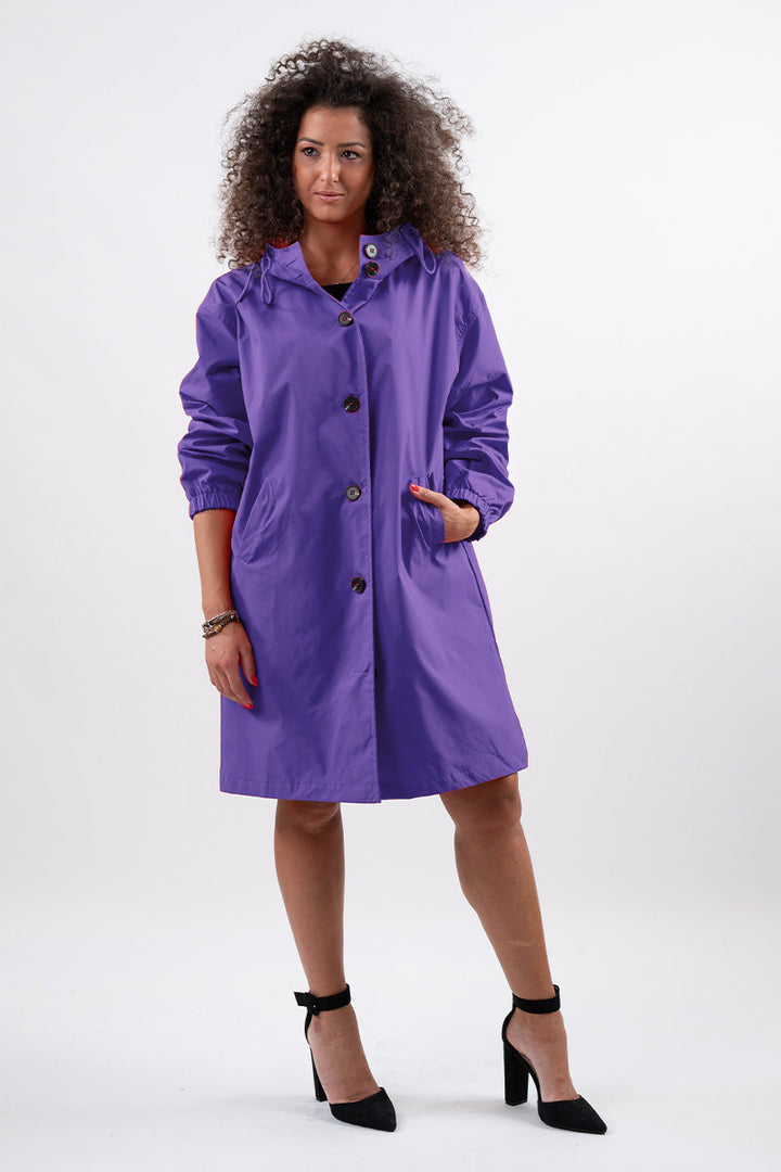 GINGHAM ULTRAVIOLETT WINDJACKE