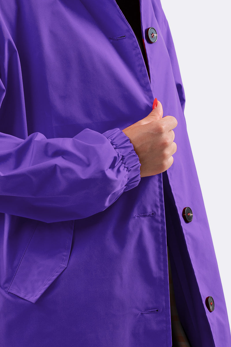 GINGHAM ULTRAVIOLETT WINDJACKE