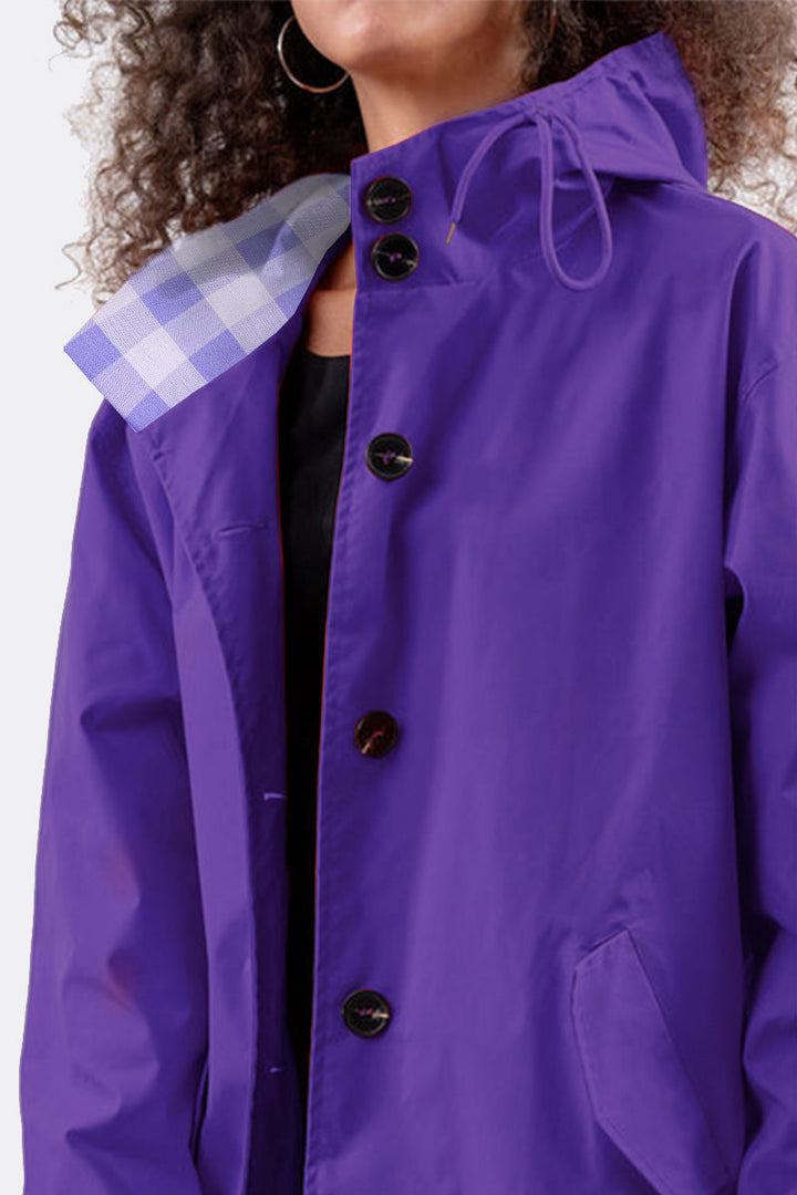 GINGHAM ULTRAVIOLETT WINDJACKE