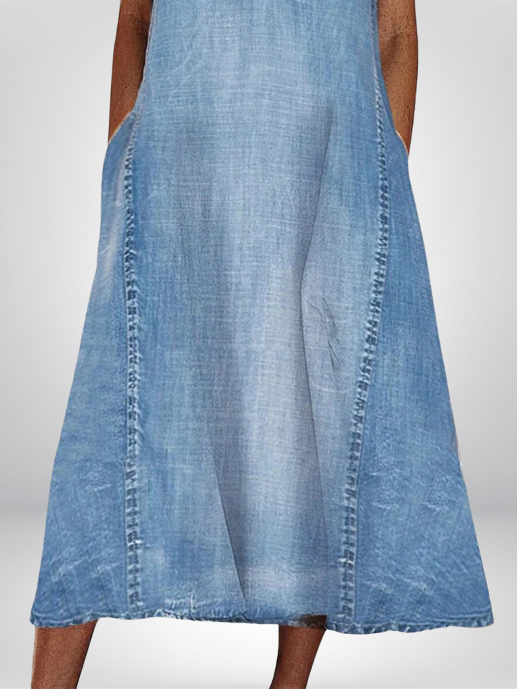 Alvara - Bequemes Jeanskleid