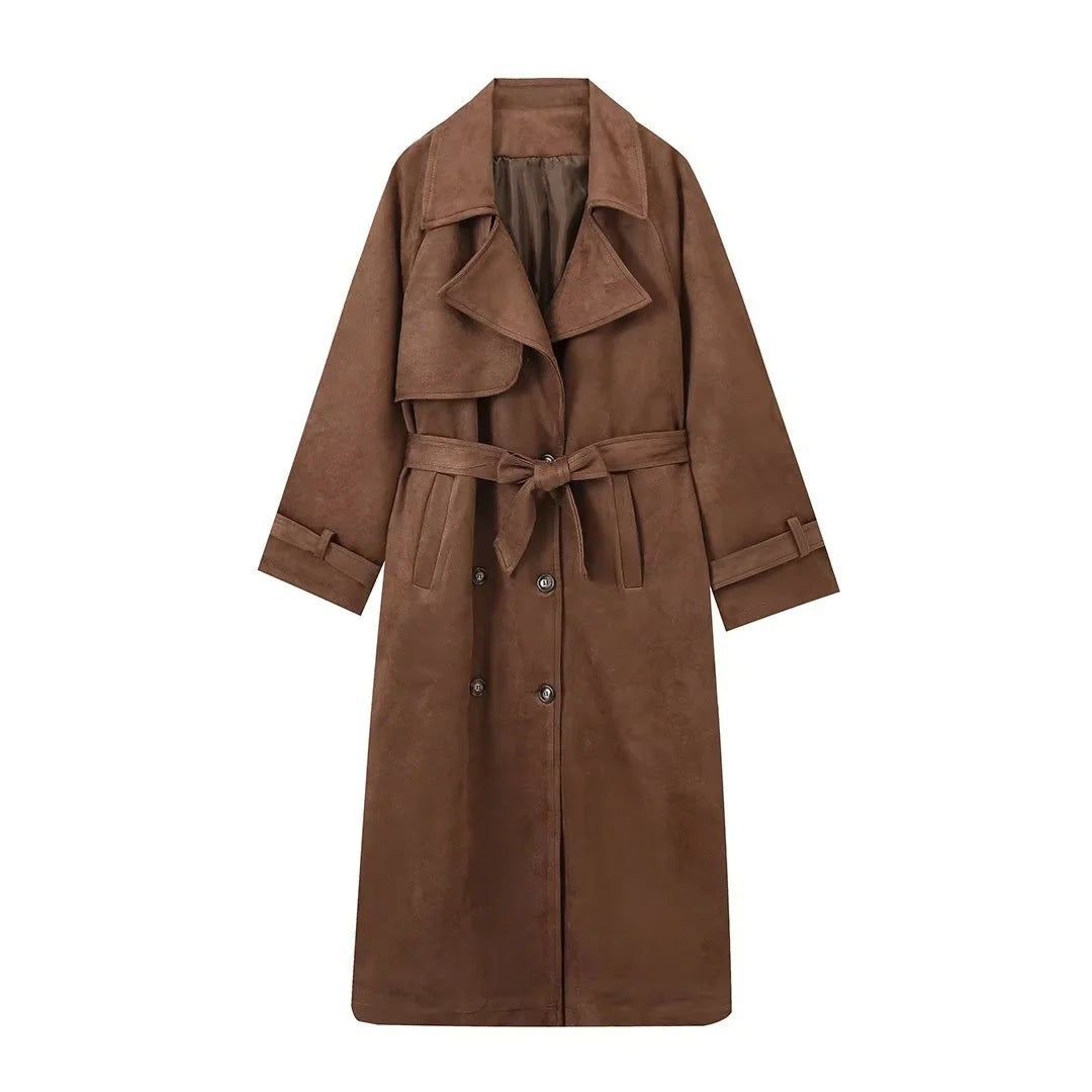 Suedeva™ | Wildleder-Trenchcoat