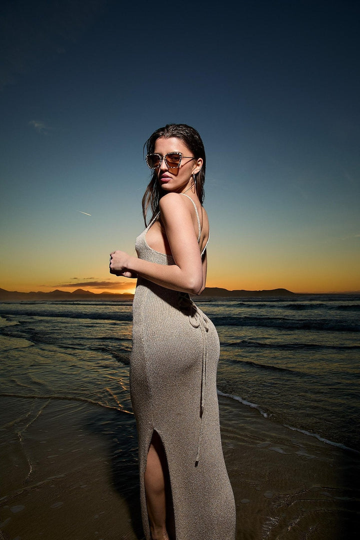 Marina™ | Maxikleid mit Spitzen-Details bei Sonnenuntergang