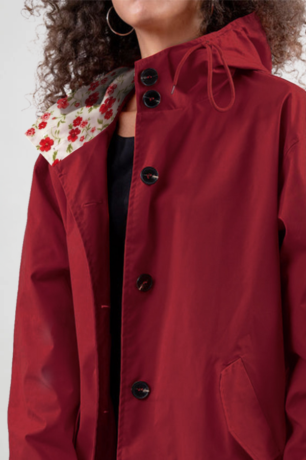 BURGUNDERBLÜTEN WINDJACKE
