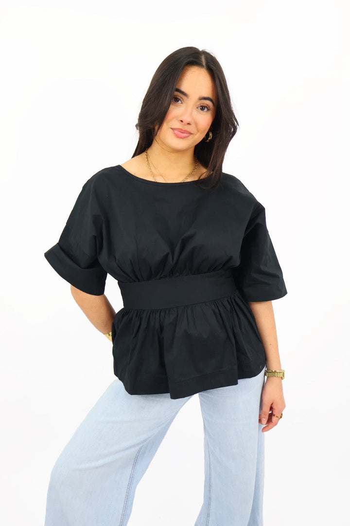 Elysian™ | Entspanntes, gerafftes Bluse