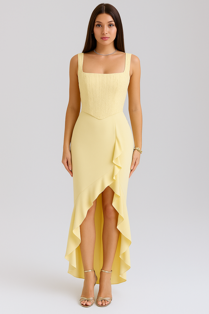 BELLA™ | RÜSCHENSATIN-KORSETTKLEID