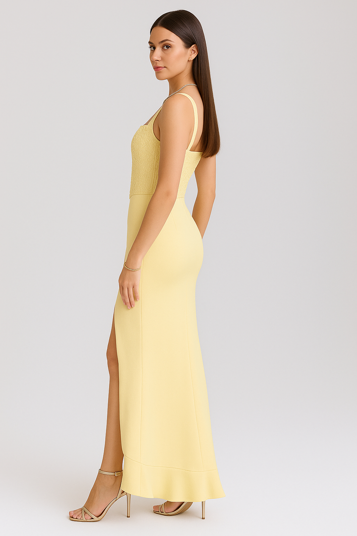 BELLA™ | RÜSCHENSATIN-KORSETTKLEID