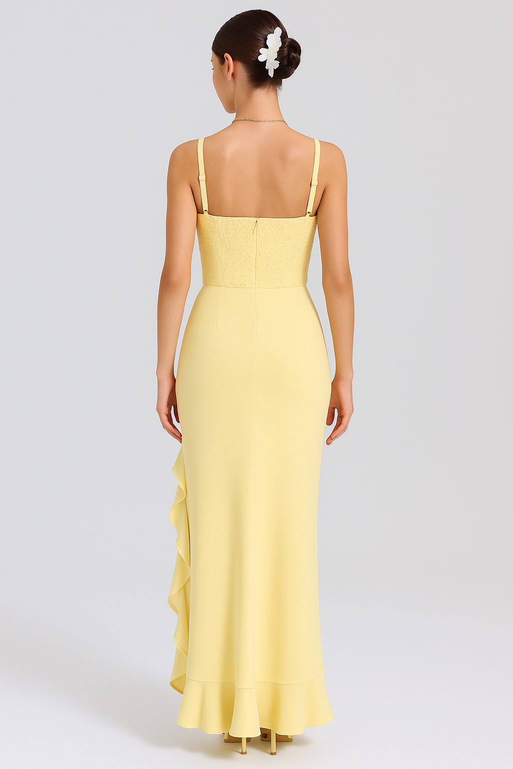 BELLA™ | RÜSCHENSATIN-KORSETTKLEID