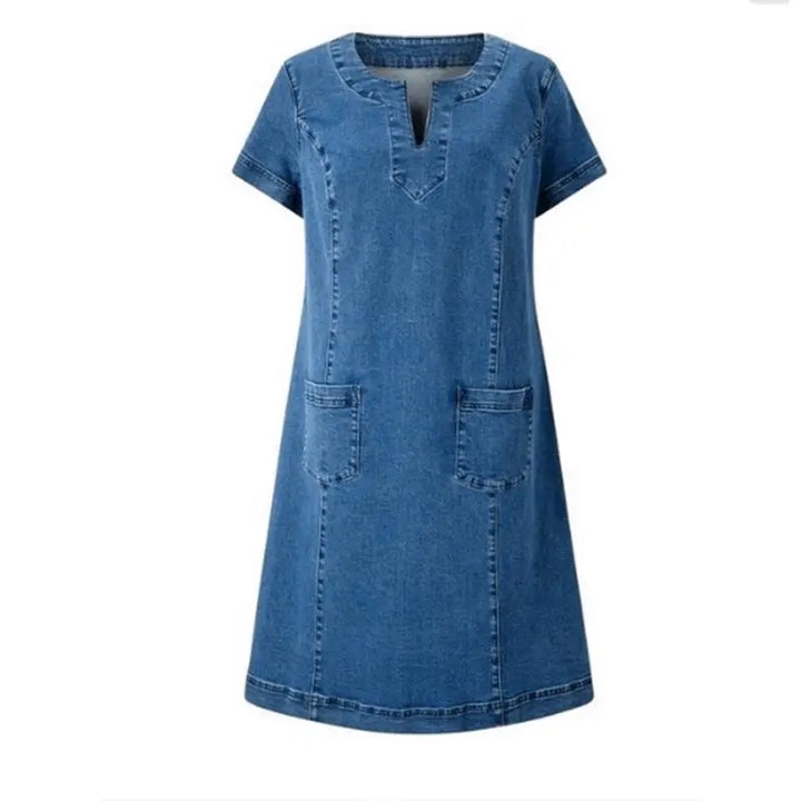 Ortrun - Weiches Jeanskleid