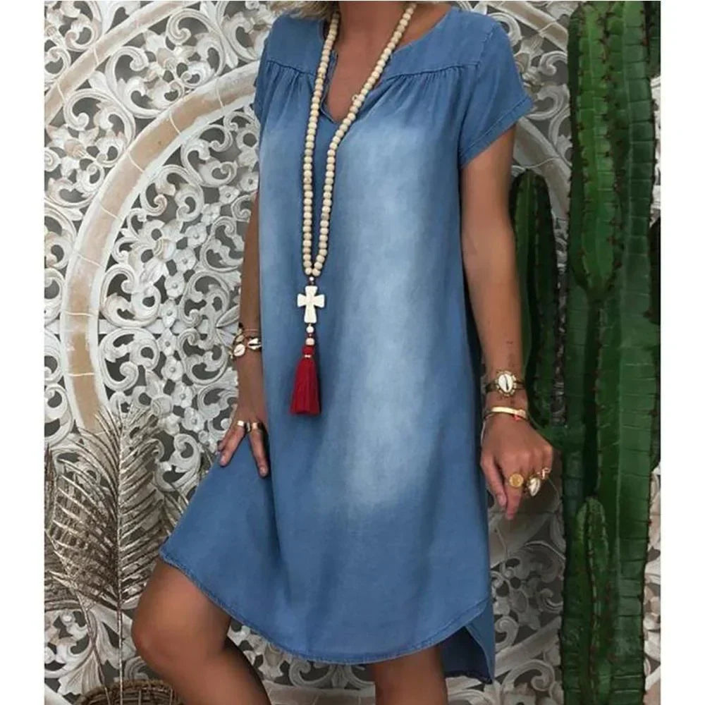 Rosamund -  Lässiges Jeans Sommerkleid