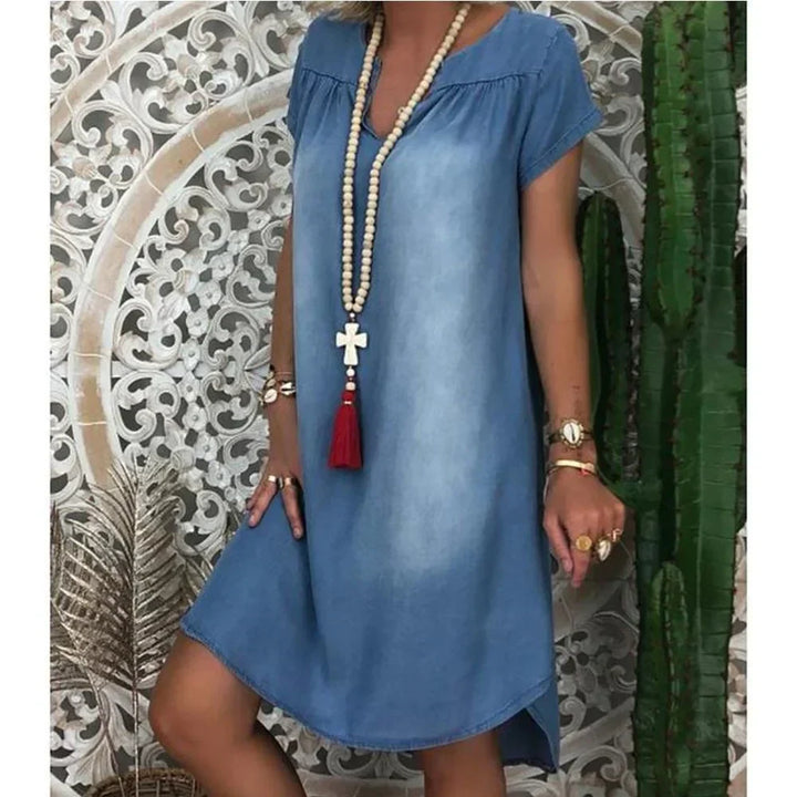 Rosamund -  Lässiges Jeans Sommerkleid