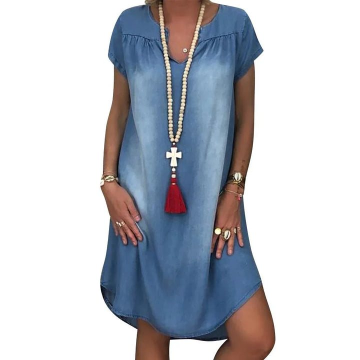 Rosamund -  Lässiges Jeans Sommerkleid