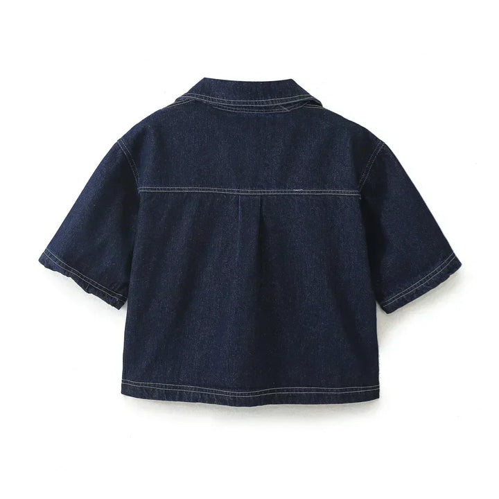 Adalind - Denim Set mit V-Ausschnitt