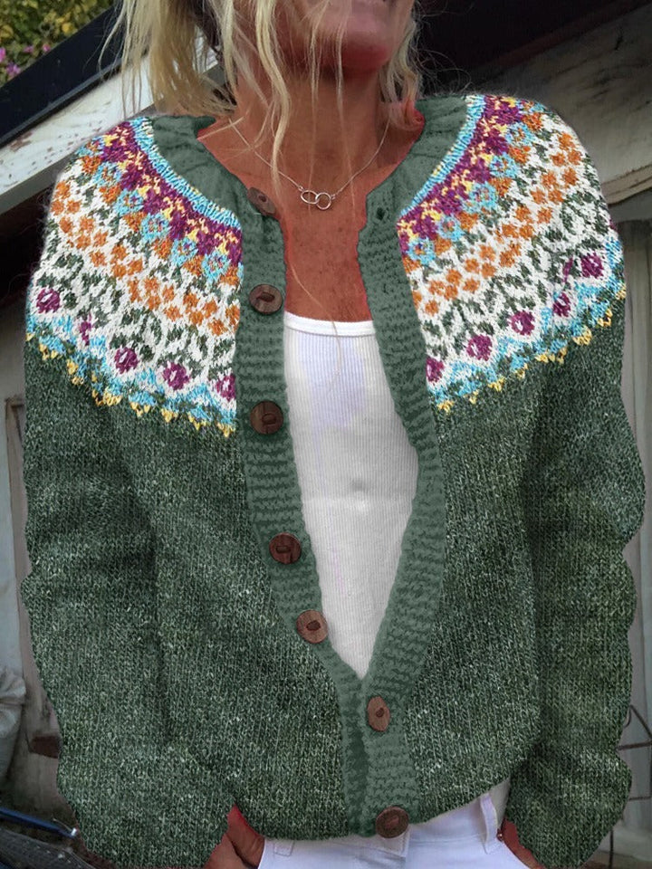 Alice | Vintage isländische Strickjacke