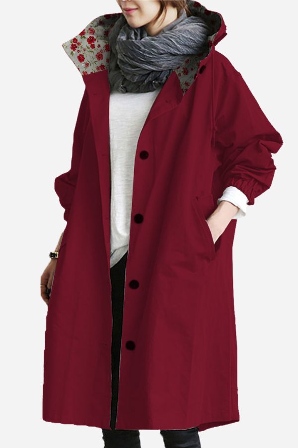 BURGUNDERBLÜTEN WINDJACKE