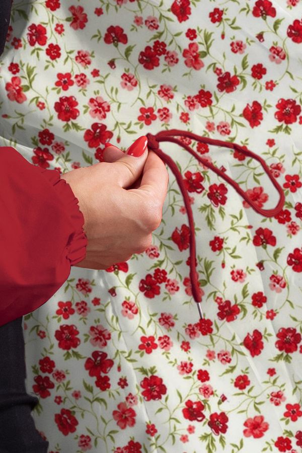 BURGUNDERBLÜTEN WINDJACKE