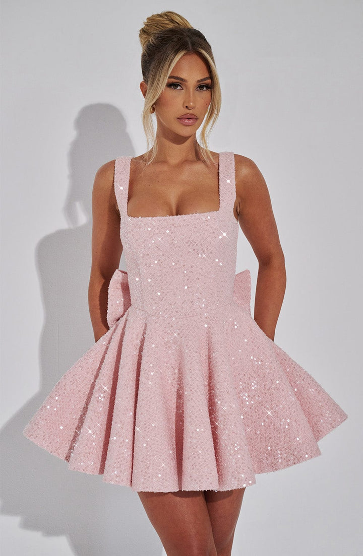 Luniva™ | Fliegenknoten Mini Kleid