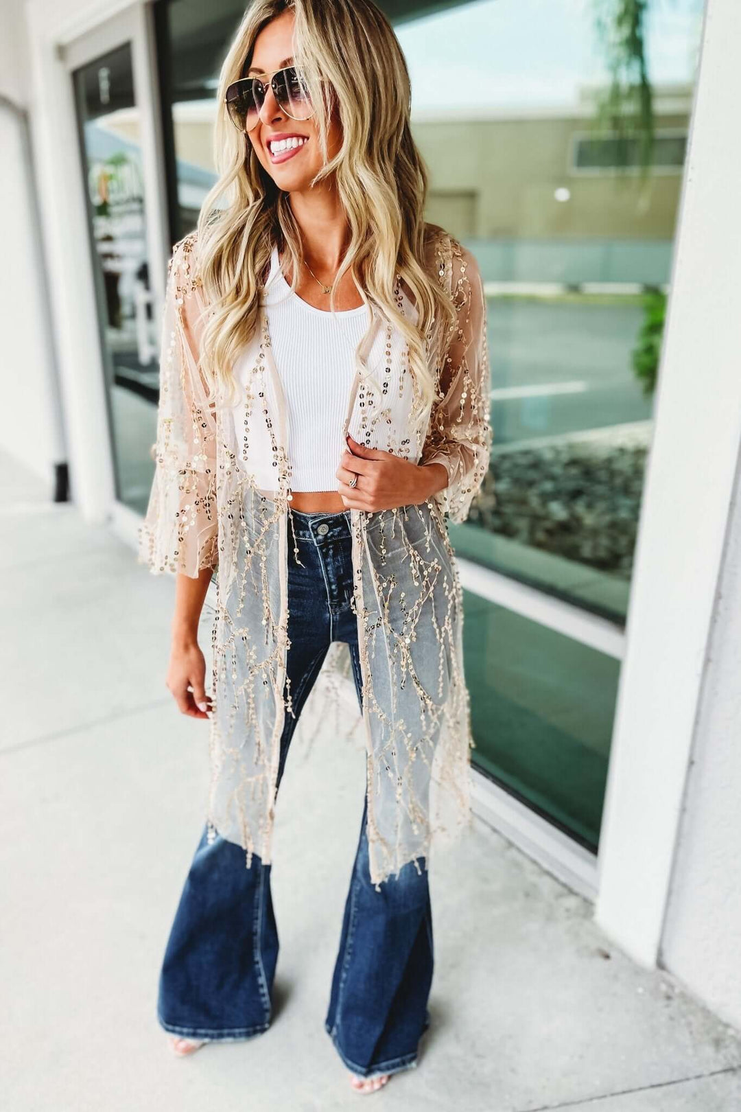 Omiryn™ | Partykimono mit Pailletten