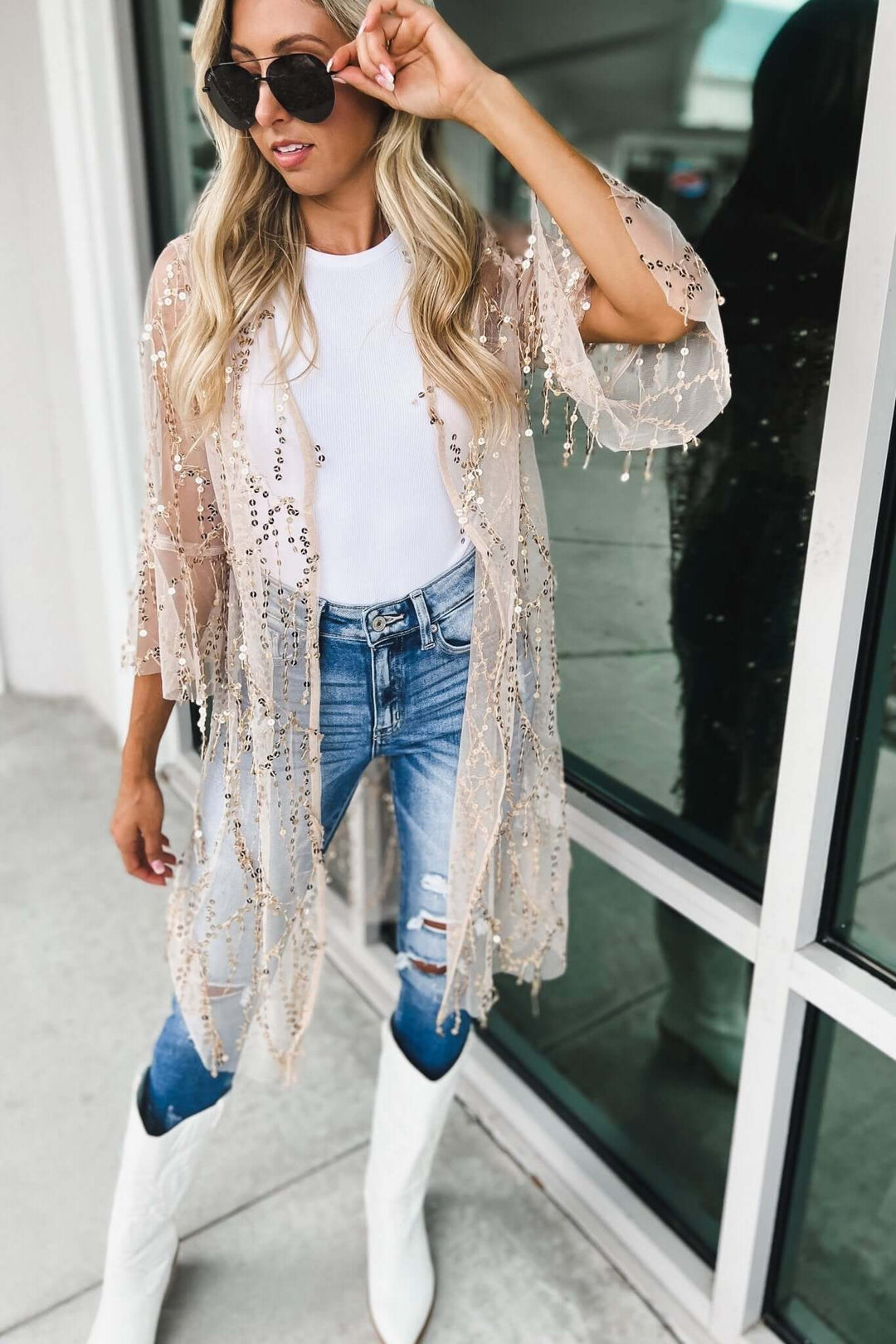 Omiryn™ | Partykimono mit Pailletten