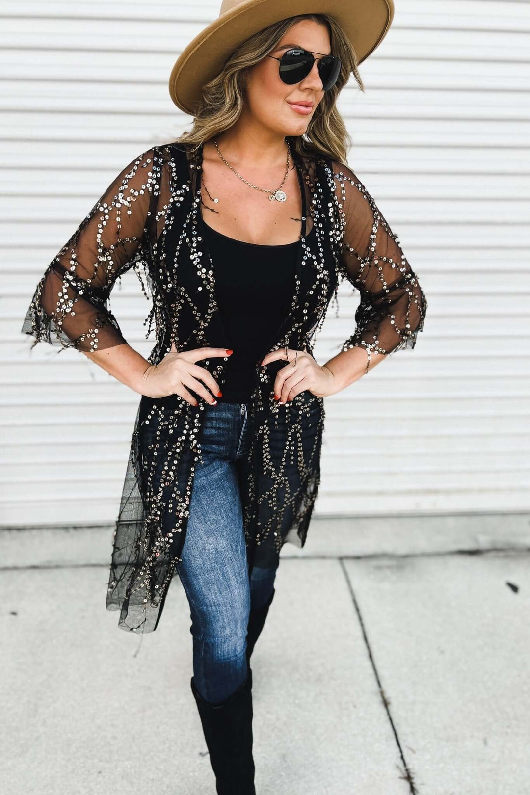 Omiryn™ | Partykimono mit Pailletten