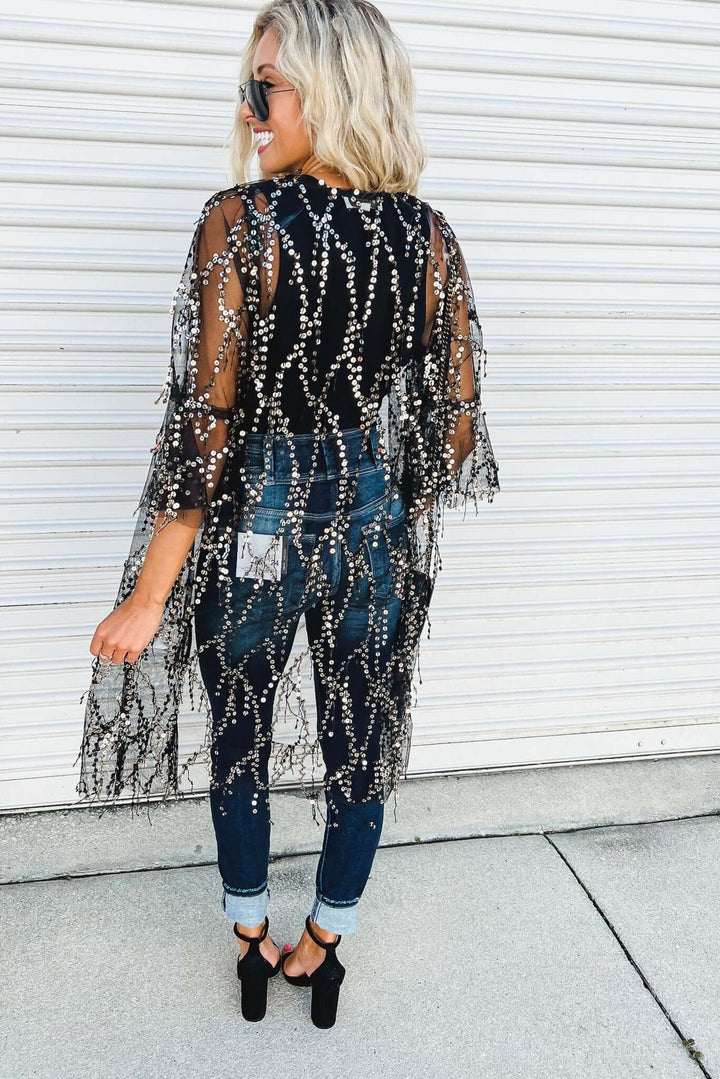 Omiryn™ | Partykimono mit Pailletten