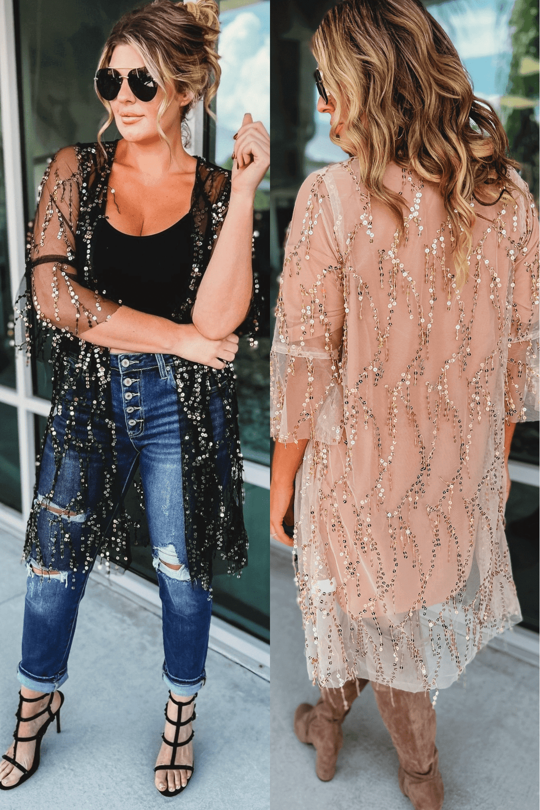 Omiryn™ | Partykimono mit Pailletten
