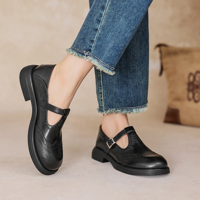 VELDA | Elegante Leder-Mary Janes