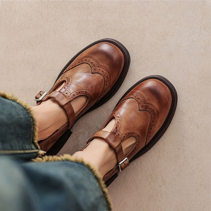 VELDA | Elegante Leder-Mary Janes