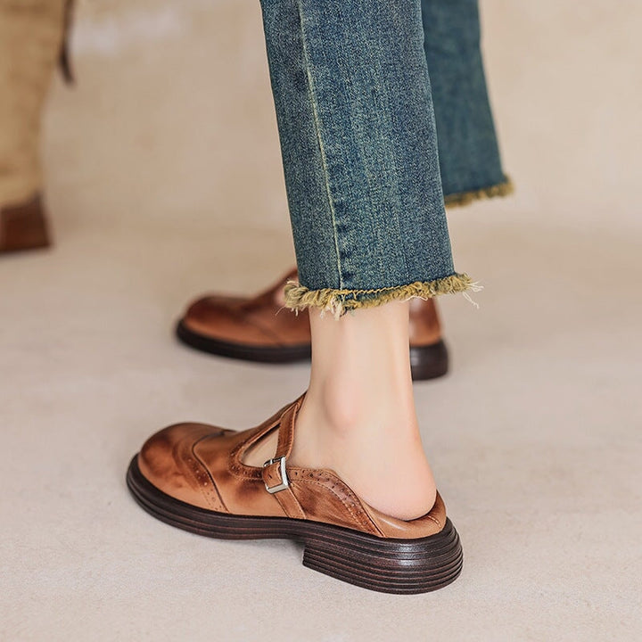 VELDA | Elegante Leder-Mary Janes