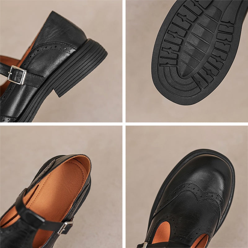 VELDA | Elegante Leder-Mary Janes
