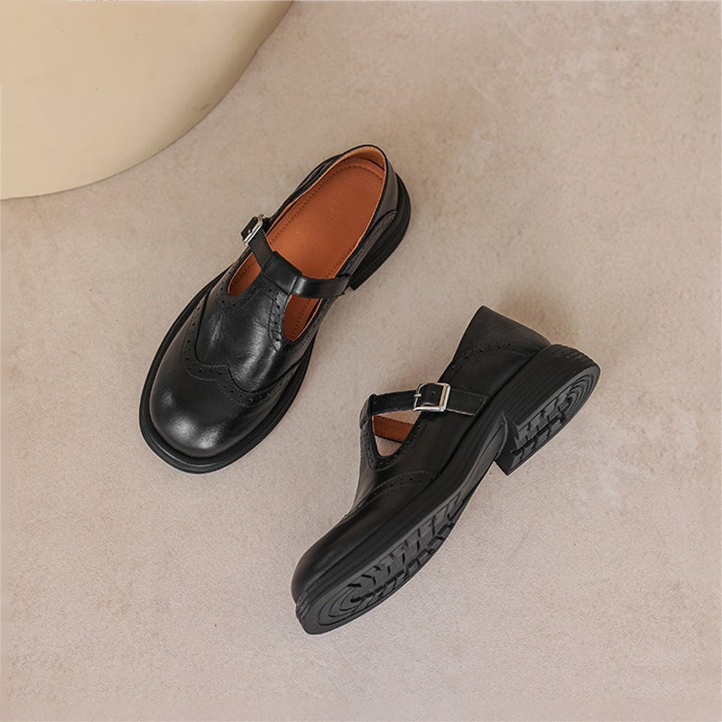 VELDA | Elegante Leder-Mary Janes