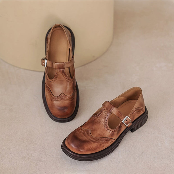 VELDA | Elegante Leder-Mary Janes