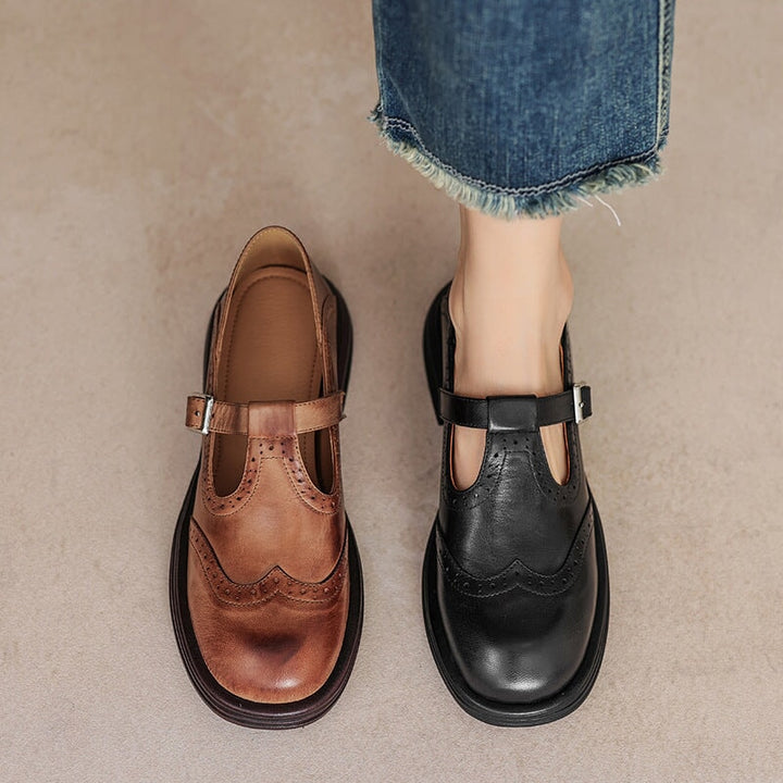 VELDA | Elegante Leder-Mary Janes