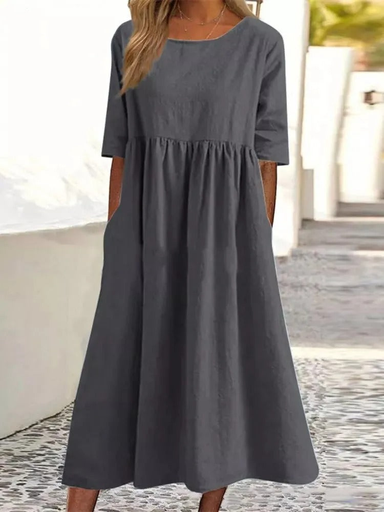Sandra - Stilvolles Midi-Kleid